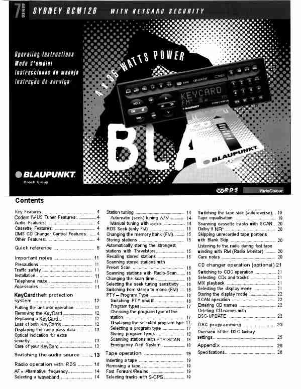 Blaupunkt CD Player Sydney RCM 126-page_pdf